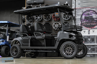 2025 VIBE EV - FLEX 4F  Matte Black Special Edition 4 Forward Passenger Street Legal Golf Cart