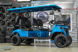 2025 VIBE EV - EV6  Ocean Breeze Blue 6 Passenger Street Legal Golf Cart