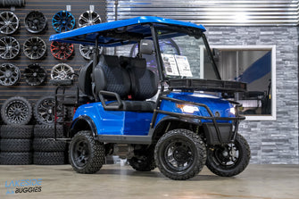 2024  EPIC Carts  E40L  Blue  Lead Acid  4 Passenger PN# HP230500046 -  EPIC Carts at LakesideBuggies.com