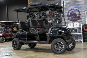 2025 VIBE EV - FLEX 4F  Black Onyx 4 Forward Passenger Street Legal Golf Cart