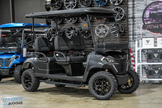 2025 VIBE EV - EV4F  Matte Black 4 Forward Passenger Street Legal Golf Cart