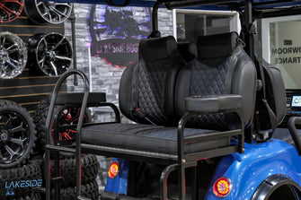 2024  EPIC Carts  E40L  Blue  Lead Acid  4 Passenger PN# HP230500046 -  EPIC Carts at LakesideBuggies.com