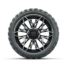 Set of (4) 15 in GTW® Stellar Machined & Black Wheels with 23x10-R15 Nomad All-Terrain Tire Lakeside Buggies Parts and Accessories