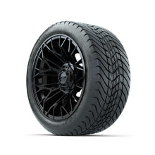 Set of (4) 14 in GTW® Stellar Black Wheels with 225/30-14 Mamba Street Tire Lakeside Buggies Parts and Accessories