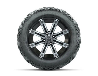 14” GTW Tempest Black and Machined Wheels with 23” Barrage Mud Tires – Set of 4 GTW Parts and Accessories