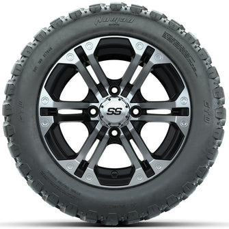 Set of (4) 12 in GTW Specter Wheels with 20x10-R12 GTW Nomad All-Terrain Tires Lakeside Buggies Parts and Accessories