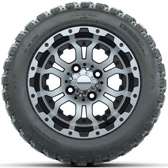 Set of (4) 12 in GTW Omega Wheels with 20x10-R12 GTW Nomad All-Terrain Tires Lakeside Buggies Parts and Accessories