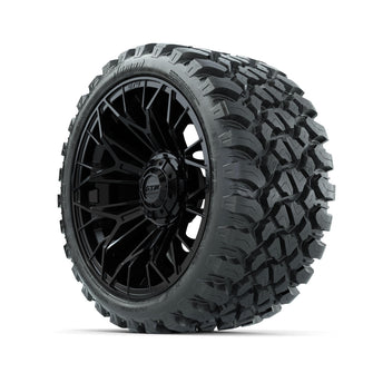 Set of (4) 15 in GTW® Stellar Black Wheels with 23x10-R15 Nomad All-Terrain Tires Lakeside Buggies Parts and Accessories