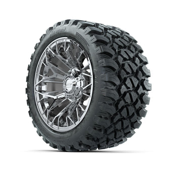 Set of (4) 14 in GTW® Stellar Chrome Wheels with 23x10-R14 Nomad All-Terrain Tires Lakeside Buggies Parts and Accessories