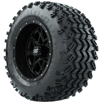 Set of (4) 12 in GTW Vortex Wheels with 22x11-12 Sahara Classic All-Terrain Tires Lakeside Buggies Parts and Accessories