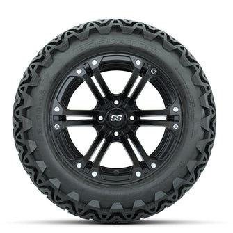 Set of (4) 14 in GTW Specter Wheels with 23x10-14 GTW Predator All-Terrain Tires Lakeside Buggies Parts and Accessories