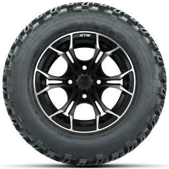 Set of (4) 12 in GTW Spyder Wheels with 22x11-12 Duro Desert All-Terrain Tires Lakeside Buggies Parts and Accessories