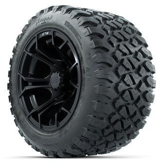 Set of (4) 12 in GTW Spyder Wheels with 20x10-R12 GTW Nomad All-Terrain Tires Lakeside Buggies Parts and Accessories