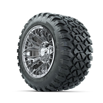 Set of (4) 12 in GTW® Stellar Chrome Wheels with 22x11-R12 Nomad All-Terrain Tires Lakeside Buggies Parts and Accessories