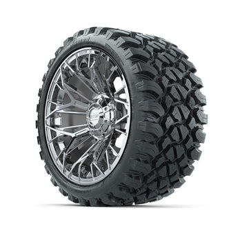 Set of (4) 15 in GTW® Stellar Chrome Wheels with 23x10-R15 Nomad All-Terrain Tires Lakeside Buggies Parts and Accessories