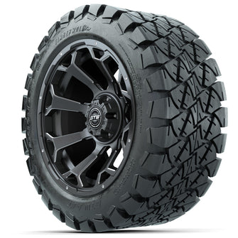 Set of (4) 14 in GTW Raven Wheels with 22x10-14 GTW Timberwolf All-Terrain Tires Lakeside Buggies Parts and Accessories