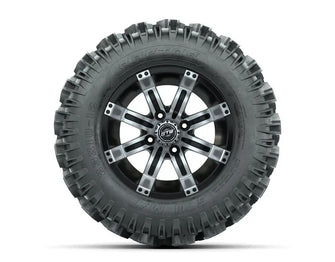 12” GTW Tempest Black and Machined Wheels with 23" Raptor Mud Tires – Set of 4 GTW Parts and Accessories