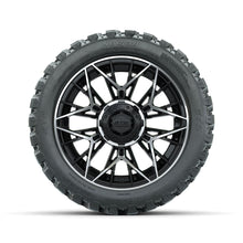 Set of (4) 14 in GTW® Stellar Machined & Black Wheels with 23x10-R14 Nomad All-Terrain Tires Lakeside Buggies Parts and Accessories