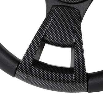 Gussi Italia® Model 13 Black/Carbon Fiber Steering Wheel For Club Car DS Lakeside Buggies