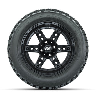 Set of (4) 14 in GTW Dominator Wheels with 23x10-14 Duro Desert All-Terrain Tires Lakeside Buggies Parts and Accessories