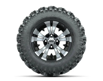 12” GTW Vampire Black and Machined Wheels with 23” Raptor Mud Tires – Set of 4 GTW Parts and Accessories