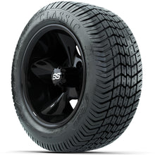 Set of (4) 12 in GTW Godfather Wheels with 215/40-12 Excel Classic Street Tires Lakeside Buggies Parts and Accessories