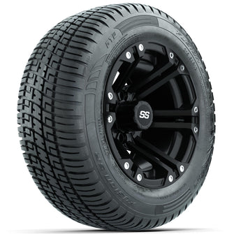 Set of (4) 12 in GTW Specter Wheels with 215/50-R12 Fusion S/R Street Tires Lakeside Buggies Parts and Accessories