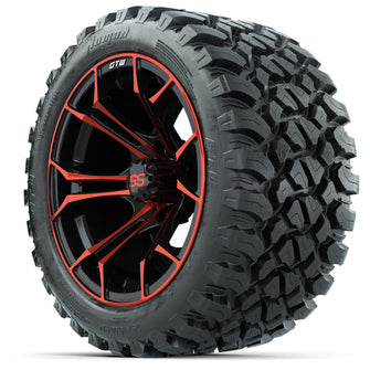 Set of (4) 14 in GTW Spyder Wheels with 23x10-14 GTW Nomad All-Terrain Tires Lakeside Buggies Parts and Accessories