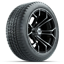 Set of (4) 14 in GTW Spyder Wheels with 205/30-14 Fusion Street Tires Lakeside Buggies Parts and Accessories