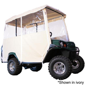 Lakeside Buggies Ivory 4-Passenger Over-The-Top Vinyl Enclosure For EZGO TXT w/80" PMI Top- 62398 RedDot Enclosures