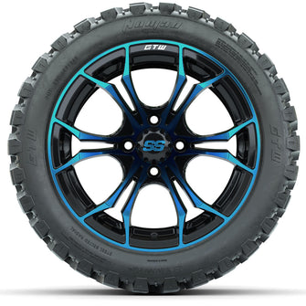 Set of (4) 14 in GTW Spyder Wheels with 23x10-14 GTW Nomad All-Terrain Tires Lakeside Buggies Parts and Accessories