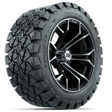 Set of (4) 14 in GTW Spyder Wheels with 22x10-14 GTW Timberwolf All-Terrain Tires Lakeside Buggies Parts and Accessories