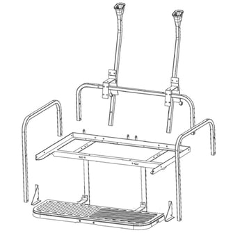 Lakeside Buggies GTW® MACH3 Flip Frame Only Club Car Precedent, Tempo, & Onward- 01-159 GTW Seat kits