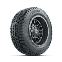 Set of (4) 12 in GTW® Volt Gunmetal Wheels with 215/50-R12 Fusion S/R Street Tires Lakeside Buggies Parts and Accessories