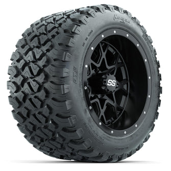 Set of (4) 12 in GTW Vortex Wheels with 20x10-R12 GTW Nomad All-Terrain Tires Lakeside Buggies Parts and Accessories