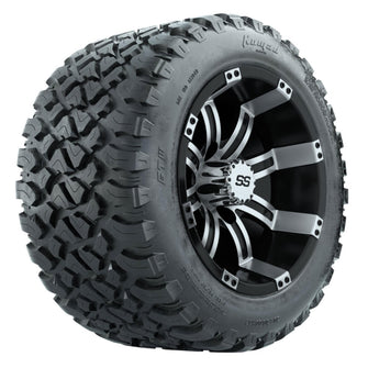 Set of (4) 12 in GTW Tempest Wheels with 20x10-R12 GTW Nomad All-Terrain Tires Lakeside Buggies Parts and Accessories