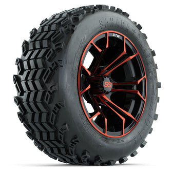 Set of (4) 14 in GTW Spyder Wheels with 23x10-14 Sahara Classic All-Terrain Tires Lakeside Buggies Parts and Accessories