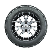 Set of (4) 14 Inch GTW Pursuit Machined Wheels with Sahara Classic All Terrain Tires GTW Parts and Accessories