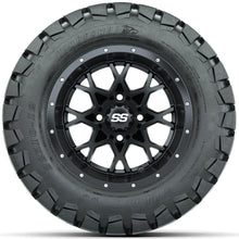 Set of (4) 12 in GTW Vortex Wheels with 22x10-12 GTW Timberwolf All-Terrain Tires Lakeside Buggies Parts and Accessories