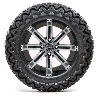 Lakeside Buggies 14” GTW Tempest Black and Machined Wheels with 23” Predator A/T Tires – Set of 4- A19-397 GTW Tire & Wheel Combos