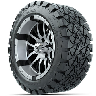 Set of (4) 14 in GTW Diesel Wheels with 22x10-14 GTW Timberwolf All-Terrain Tires Lakeside Buggies Parts and Accessories