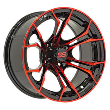 Lakeside Buggies 14″ GTW® Spyder Wheel – Black with Red Accents- 19-222 GTW Wheels