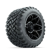 Set of (4) 12 in GTW® Stellar Machined & Black Wheels with 22x11-R12 Nomad All-Terrain Tires Lakeside Buggies Parts and Accessories