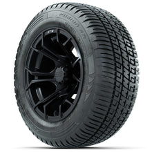 Set of (4) 12 in GTW Spyder Wheels with 215/50-R12 Fusion S/R Street Tires Lakeside Buggies Parts and Accessories