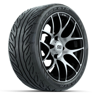 Set of (4) 14 in GTW Pursuit Wheels with 205/40-R14 Fusion GTR Street Tires Lakeside Buggies Parts and Accessories