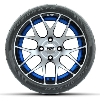 Set of (4) 14 in GTW Pursuit Wheels with 205/40-R14 Fusion GTR Street Tires Lakeside Buggies Parts and Accessories