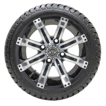 Lakeside Buggies 12” GTW Tempest Black and Machined Wheels with 18” Mamba DOT Street Tires – Set of 4- A19-358 GTW Tire & Wheel Combos