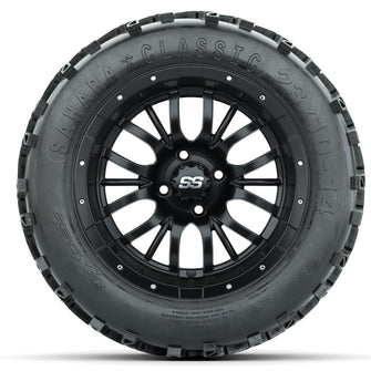 Set of (4) 14 in GTW Diesel Wheels with 23x10-14 Sahara Classic All-Terrain Tires Lakeside Buggies Parts and Accessories