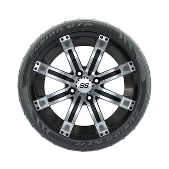 14” GTW Tempest Machined/Black Wheels with Fusion GTR Street Tires – Set of 4 Lakeside Buggies Parts and Accessories