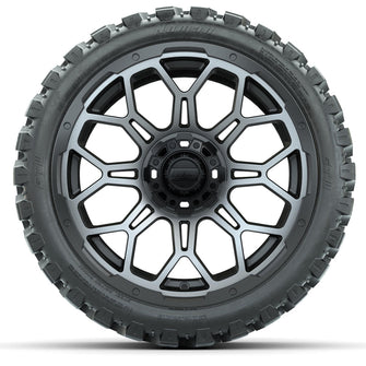 Set of (4) 15″ GTW Bravo Matte Gray Wheels with 23x10-R15 Nomad All-Terrain Tires Lakeside Buggies Parts and Accessories